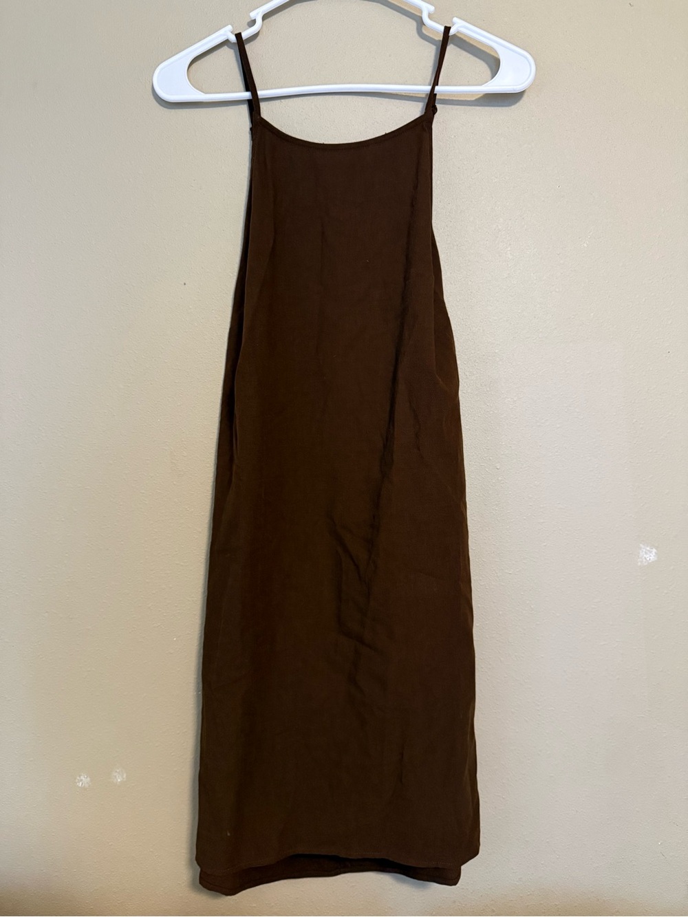 Target Brown Backless Spaghetti-Strap Dress